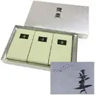 万葉ノ杉芳お線香セット(台紙:布貼り 黒箔押し 哀歌)